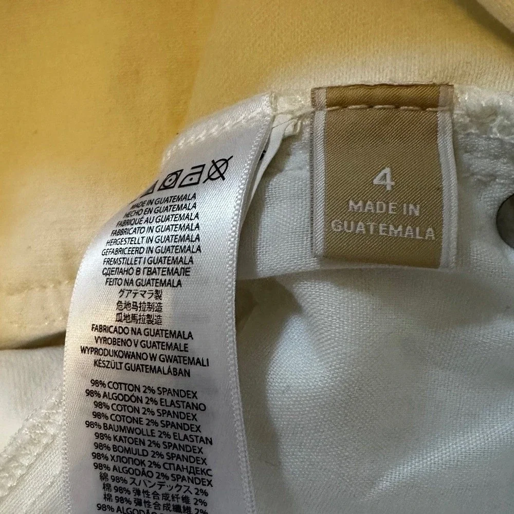 Michael Kors Womens White Flare Leg Denim Jeans Size 4 - Picture 4 of 4